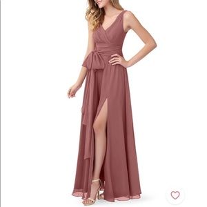 Azazie Bianca Bridesmaid Dress - Vintage Mauve